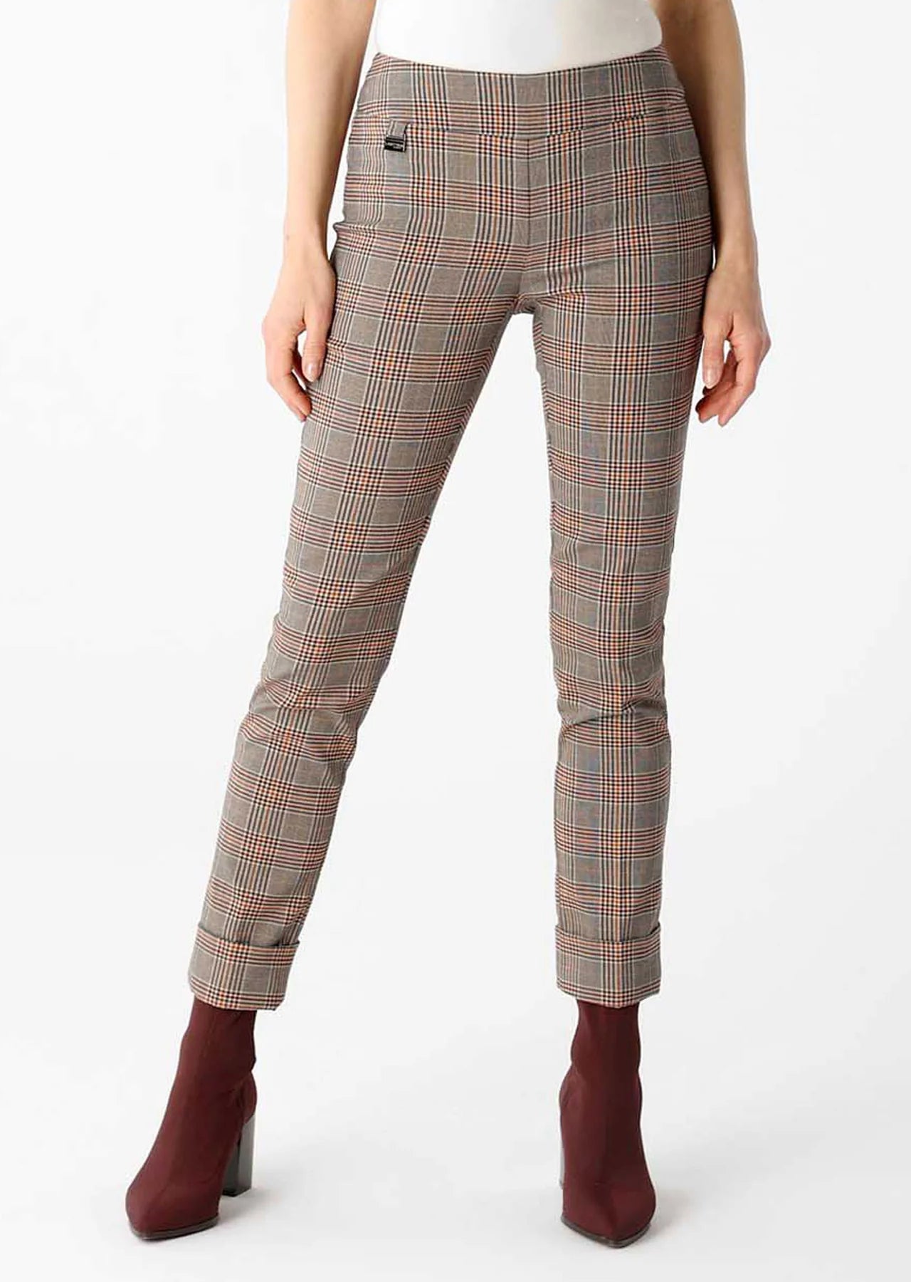 Lisette L Ankle Pant W/ Cuffs, Bellamy Plaid Fabric 