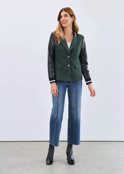 Mixed Media Blazer French Dressing Jeans