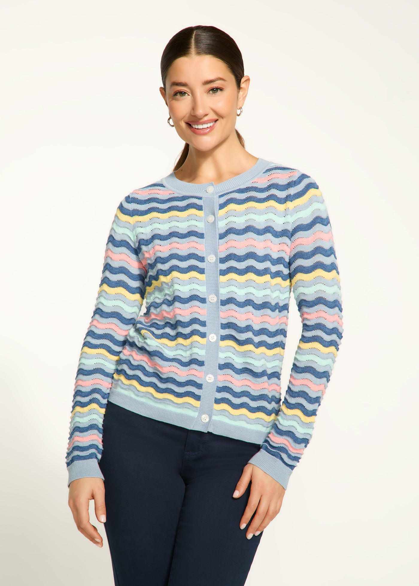 Wave Stitch Cardigan French Dressing Jeans