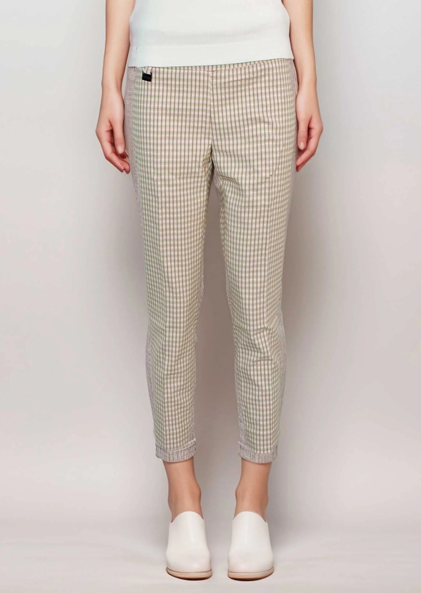 Mini Check Slim Ankle Pant Lisette L