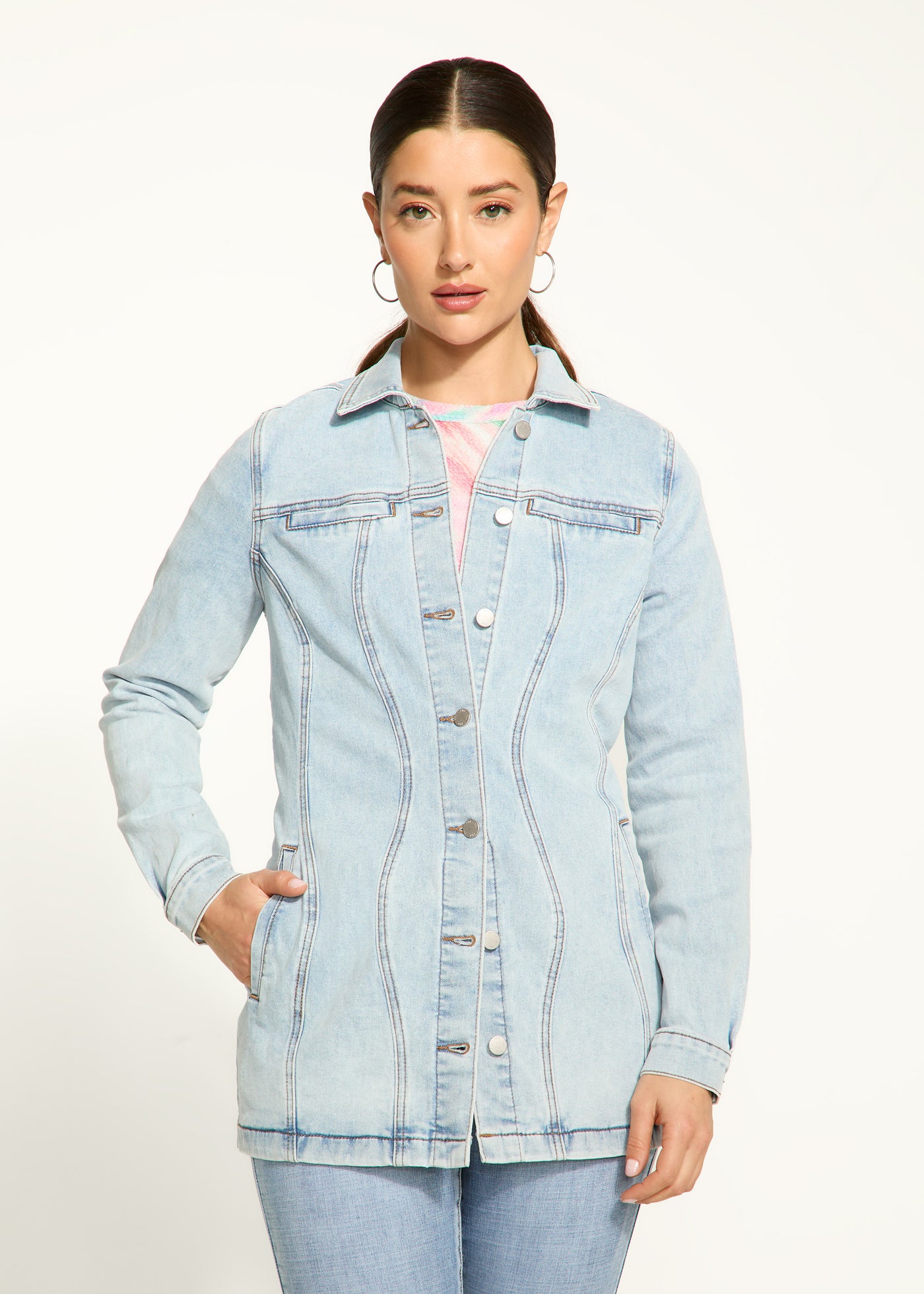 Long Denim Jacket French Dressing Jeans