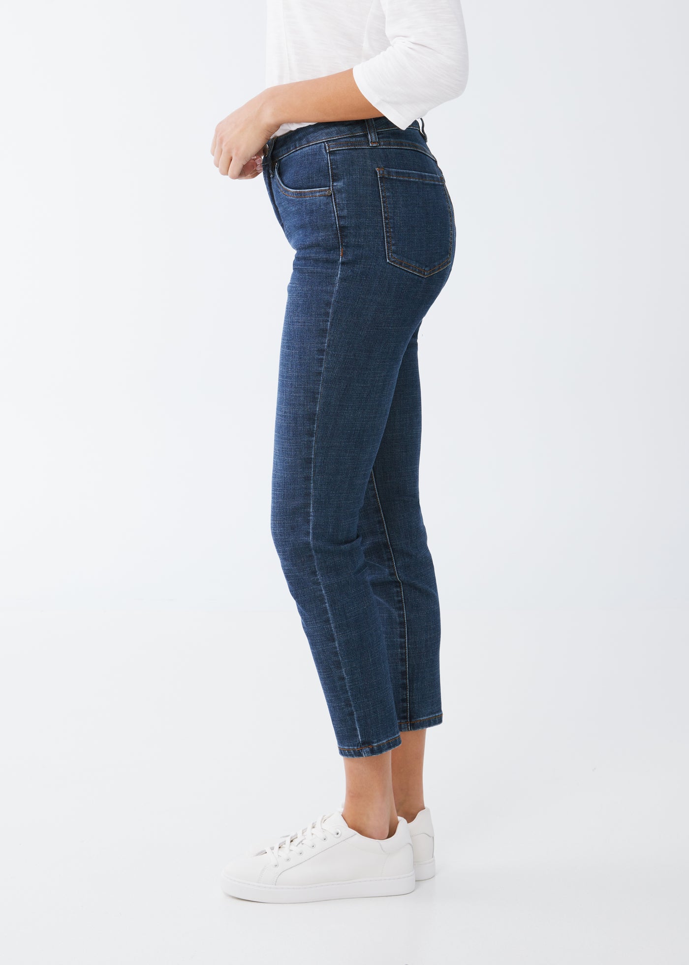 Olivia Slim Ankle French Dressing Jeans