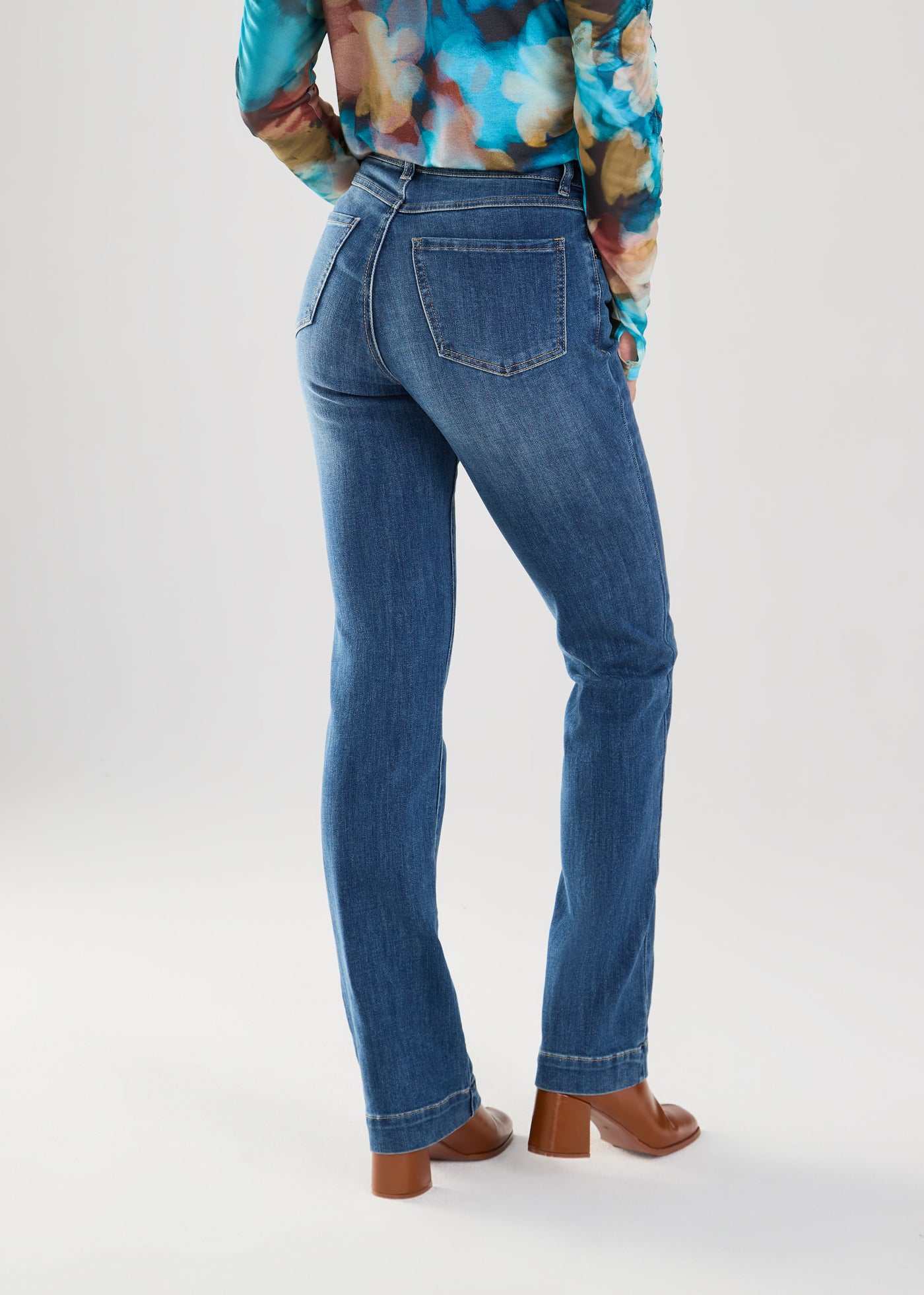 Olivia Pintuck Bootleg French Dressing Jeans