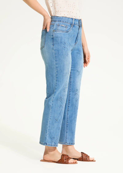 Olivia Straight Crop Denim French Dressing Jeans