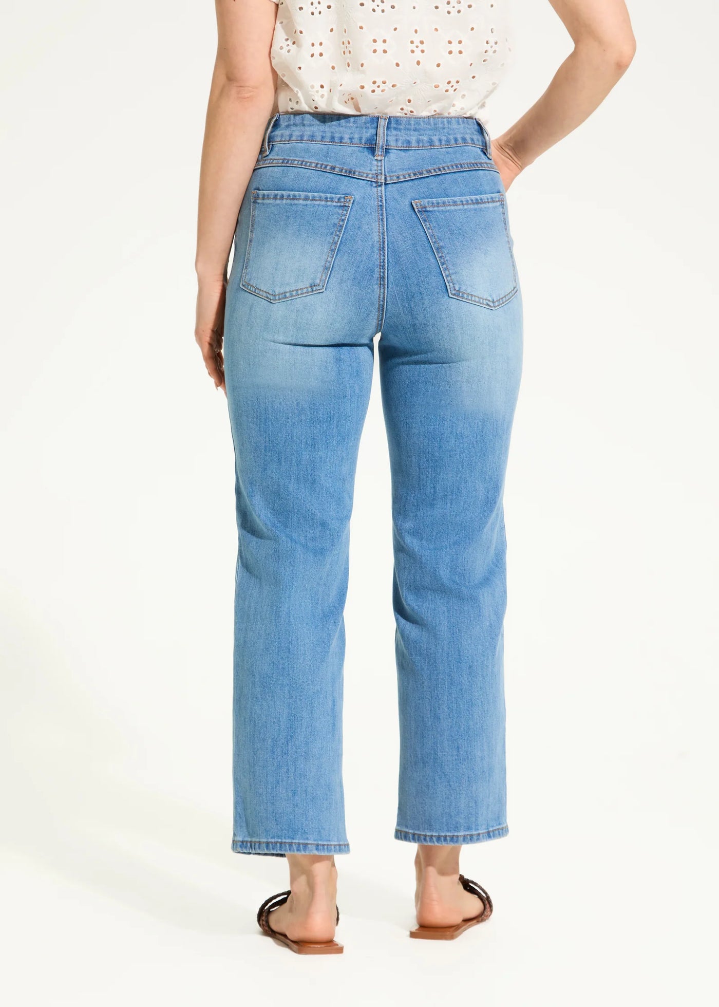 Olivia Straight Crop Denim French Dressing Jeans