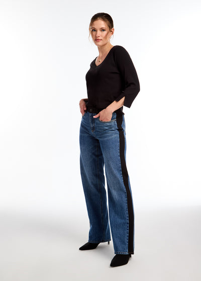 Olivia Wide Leg French Dressing Jeans