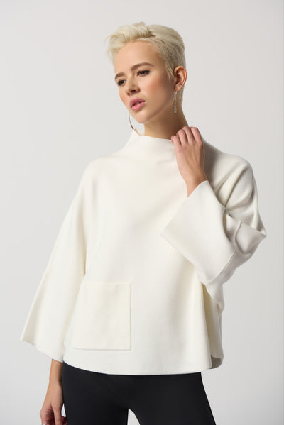 Joseph Ribkoff Funnel Neck Boxy Top 