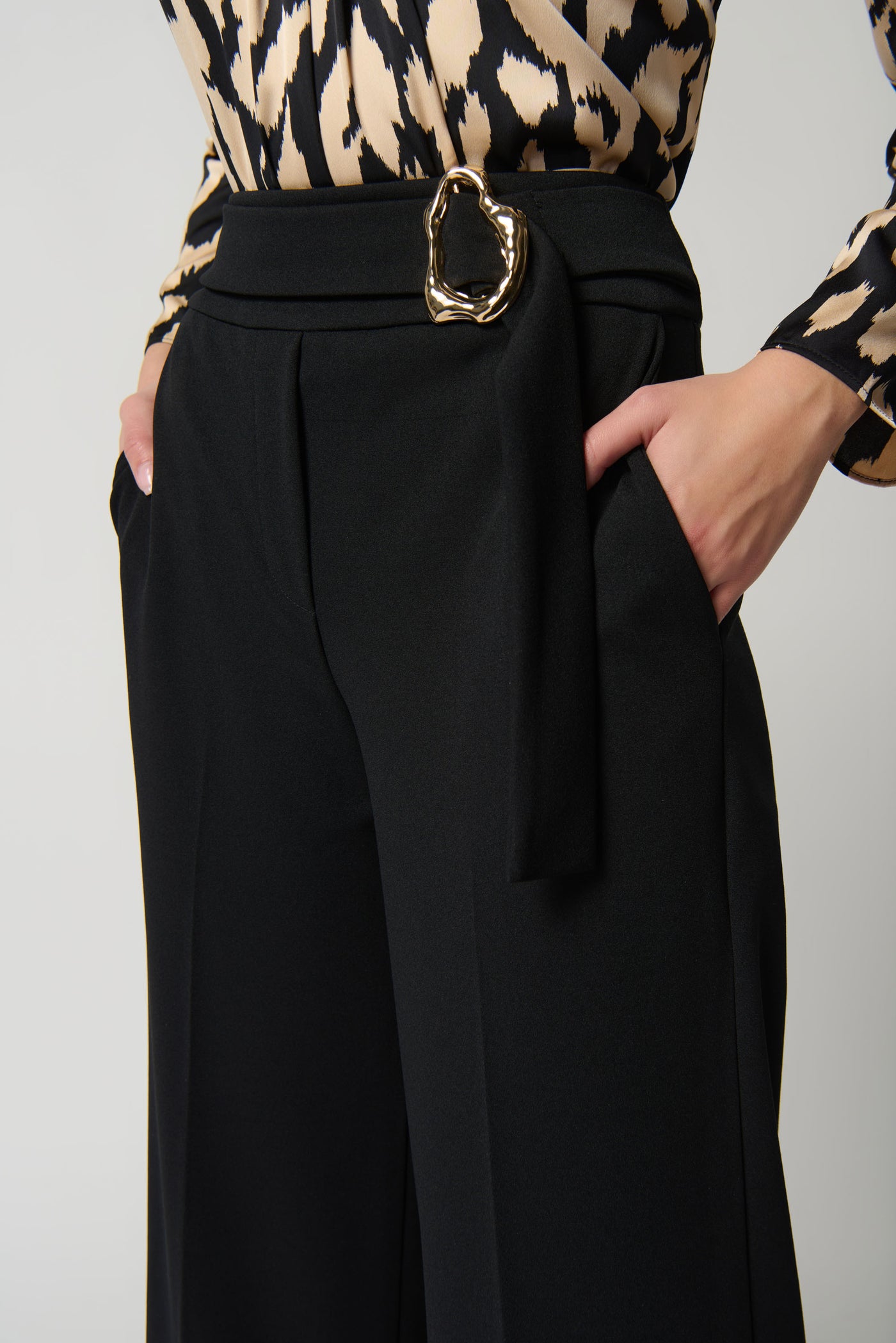 Joseph Ribkoff Scuba Crepe Wide-Leg Pants 