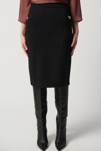 Joseph Ribkoff Heavy Knit Pull-On Straight Skirt 