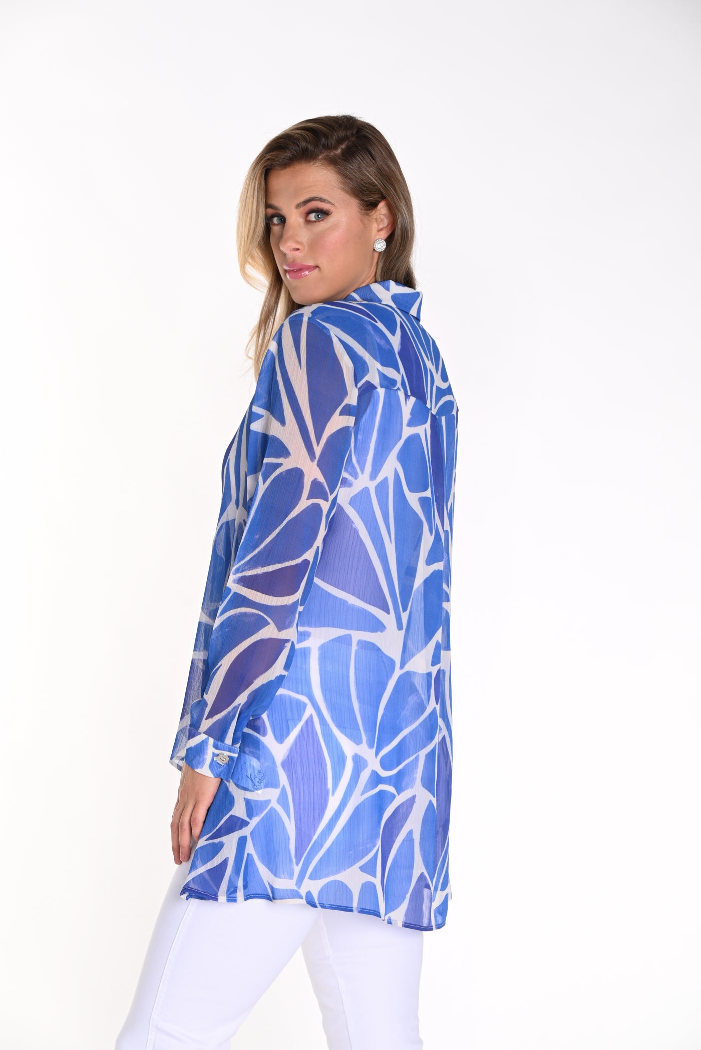 Abstract Print Blouse Frank Lyman