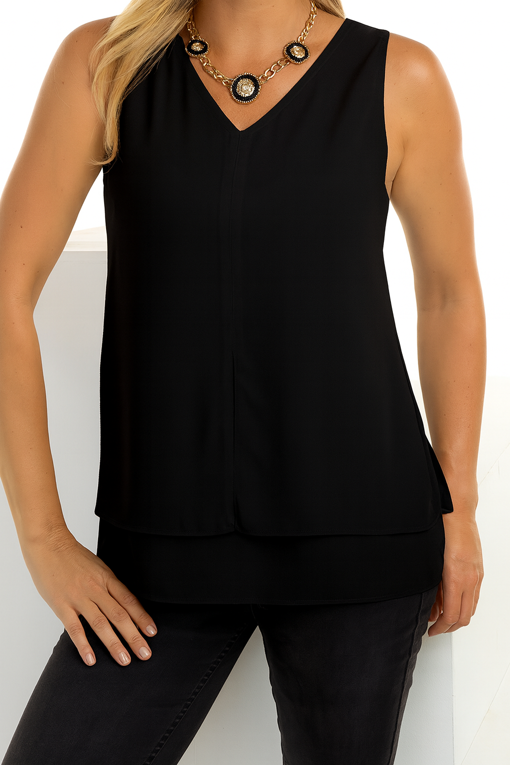 Basic Sleeveless Cami Top Frank Lyman