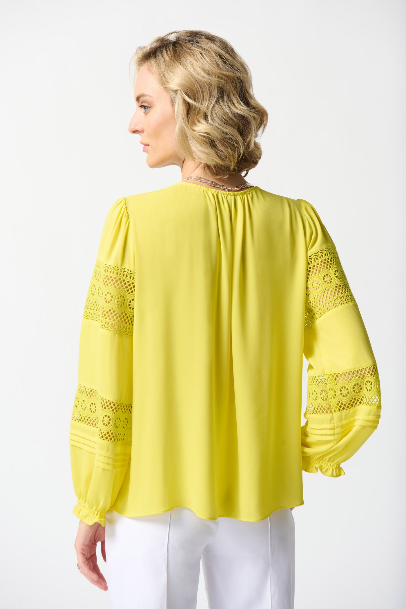 Georgette Puff Sleeve Top Joseph Ribkoff