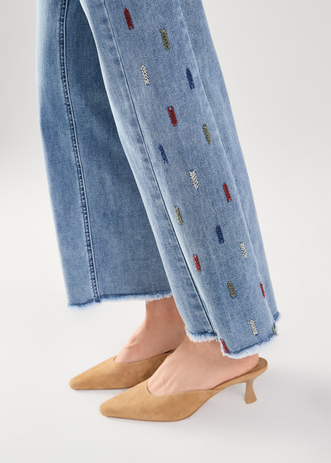 Pull On Straight Ankle French Dressing Jeans