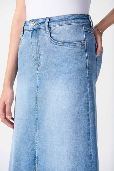 Joseph Ribkoff Denim A-Line Skirt 