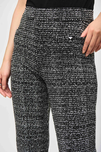 Jacquard Knit Abstract Print Pants Joseph Ribkoff