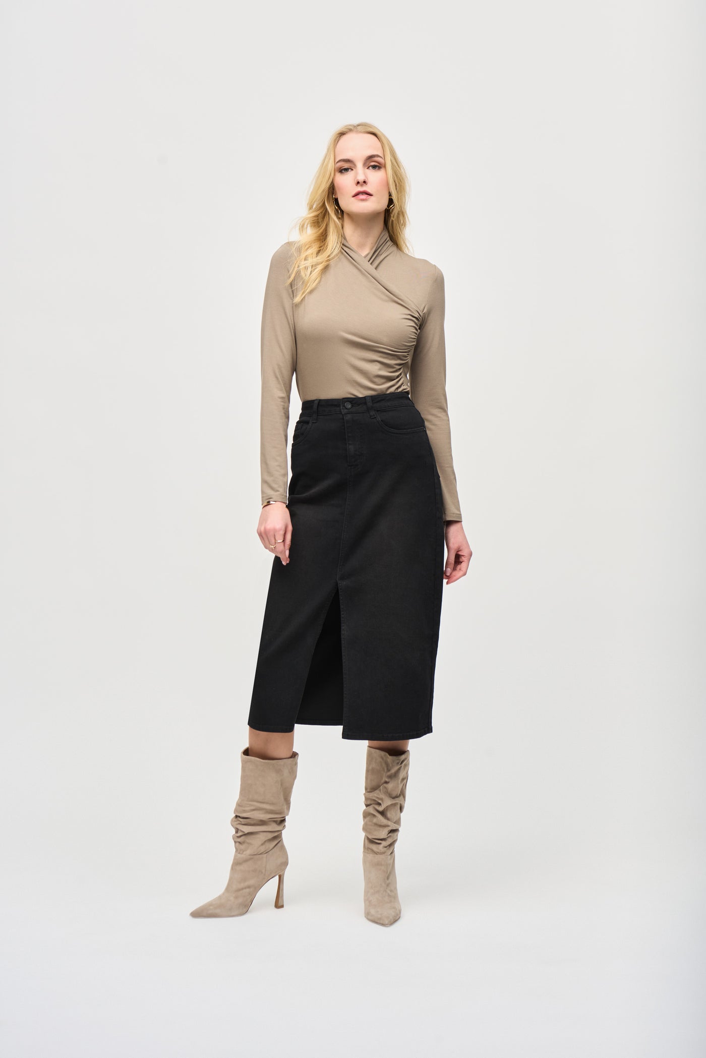 Jersey Knit Fitted Top Joseph Ribkoff