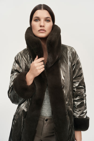 Reversible Faux Fur Coat Joseph Ribkoff