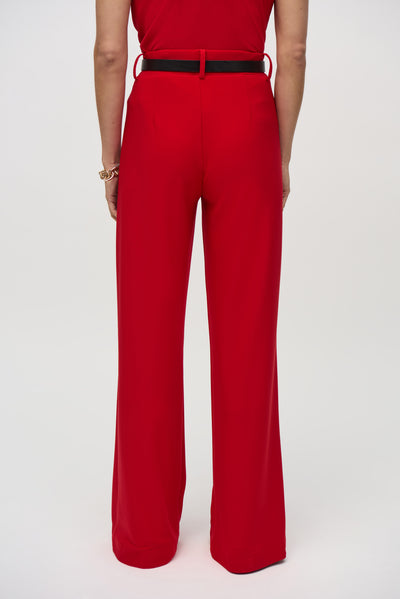 Silky Knit Belted Wide-Leg Pants Joseph Ribkoff