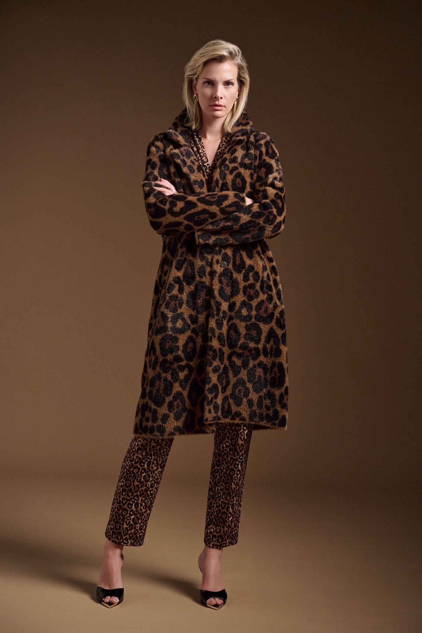 Silky Knit Animal Print Pull-On Pants Joseph Ribkoff