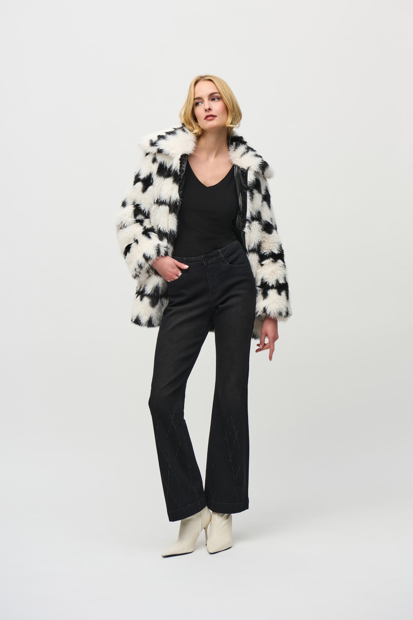 Reversible Faux Fur Coat Joseph Ribkoff