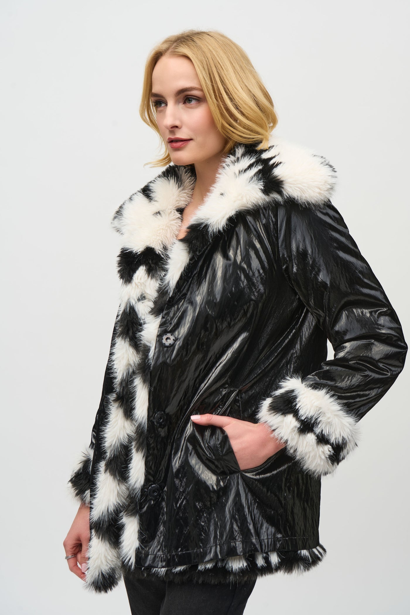 Reversible Faux Fur Coat Joseph Ribkoff