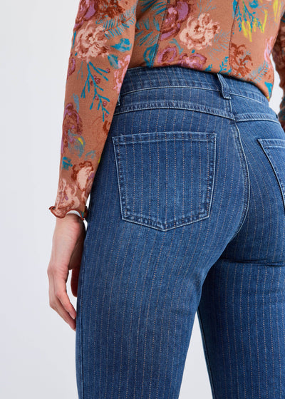 Olivia Pinstripe Straight Ankle - Dream Pants