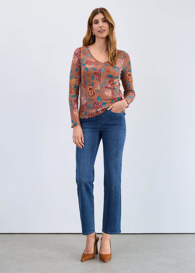 Olivia Pinstripe Straight Ankle - Dream Pants