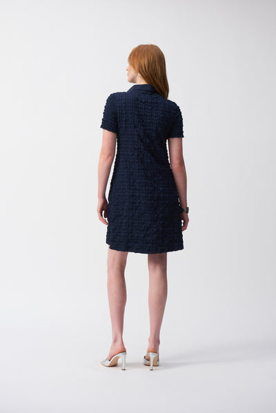 Bubble Jacquard A-Line Dress Joseph Ribkoff