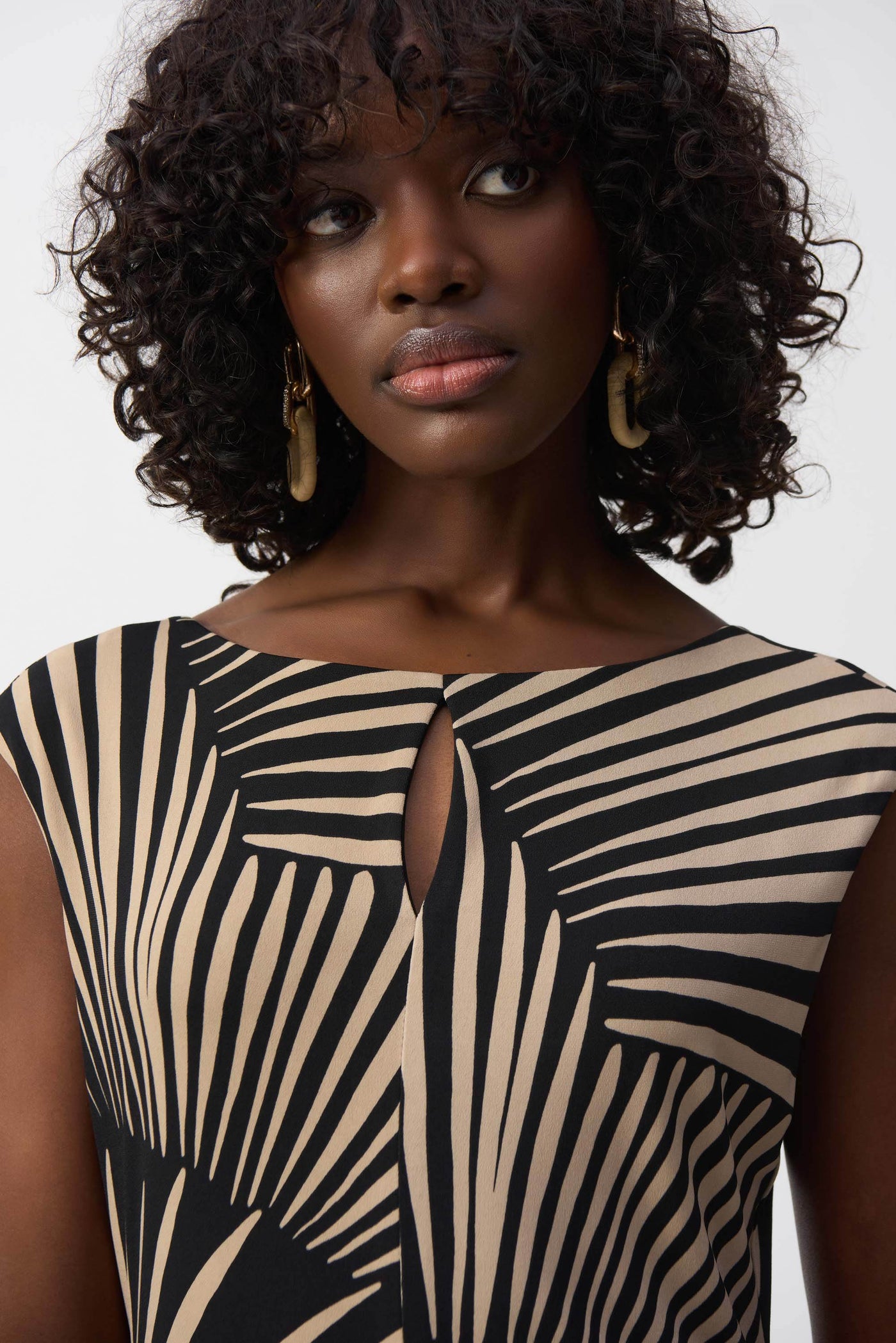 Silky Knit Tropical Print High-Low Dress - Dream Pants