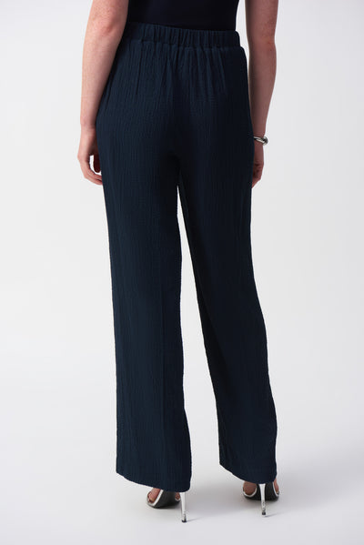 Seersucker Wide Leg Pull-On Pants Joseph Ribkoff