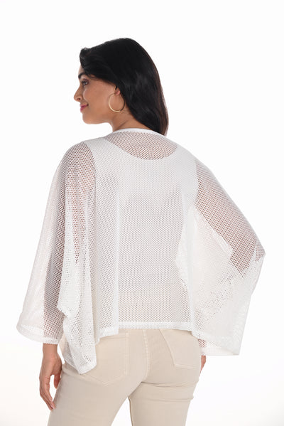 Sequin Heart Mesh Top Frank Lyman