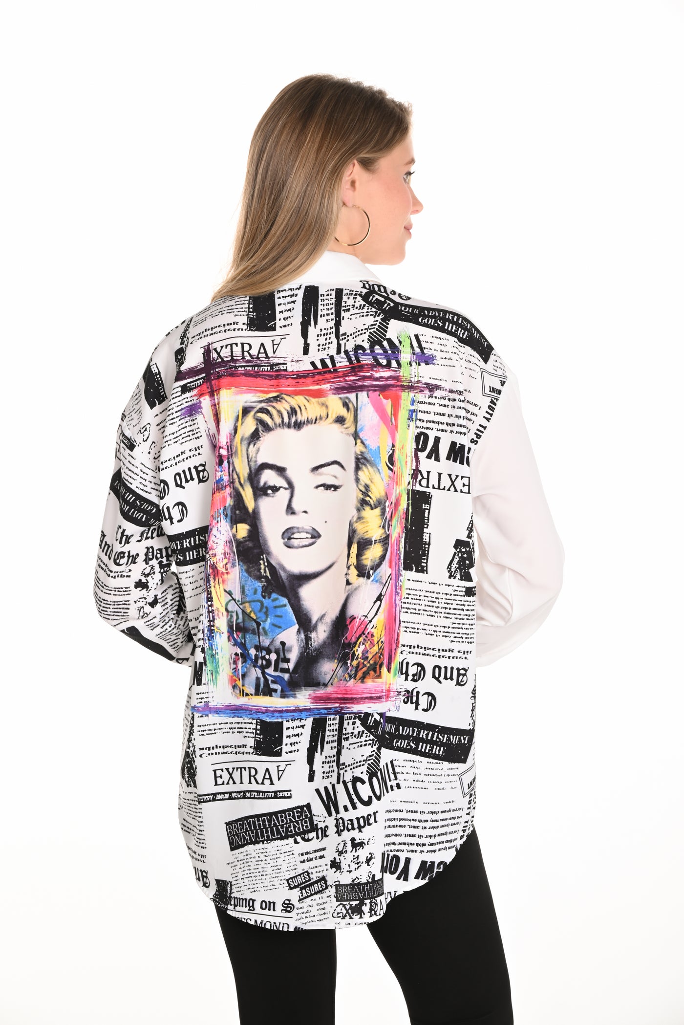 Buttoned Graphic Print Shirt Frank Lyman