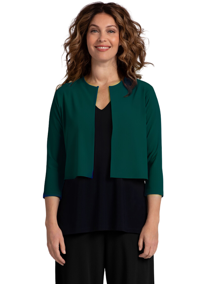 Classic Bolero Cardigan, 3/4 Sleeve Sympli