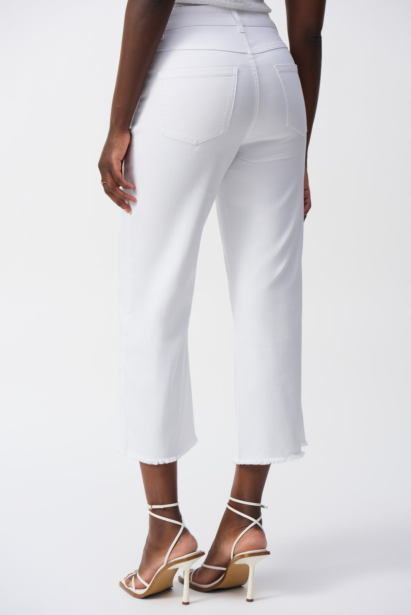 Culotte Jeans With Embellished Front Seam Joseph Ribkoff