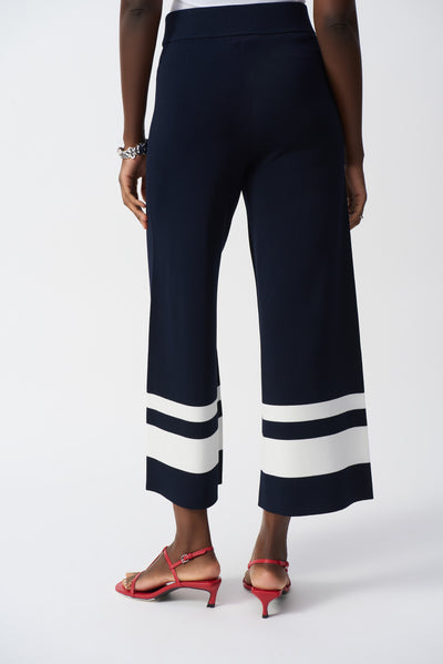 Placement Stripe Sweater Knit Culotte Joseph Ribkoff