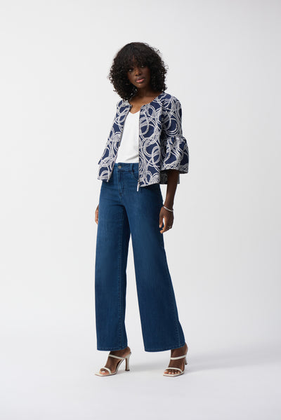 Classic Wide-Leg Stretch Jeans Joseph Ribkoff