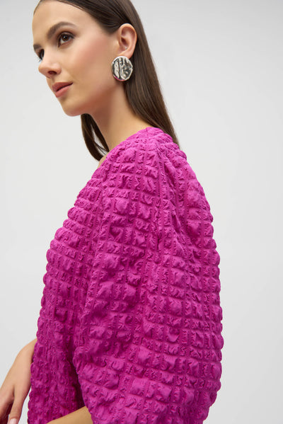 Bubble Jacquard A-Line Dress Joseph Ribkoff