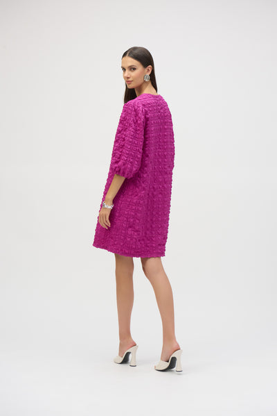 Bubble Jacquard A-Line Dress Joseph Ribkoff