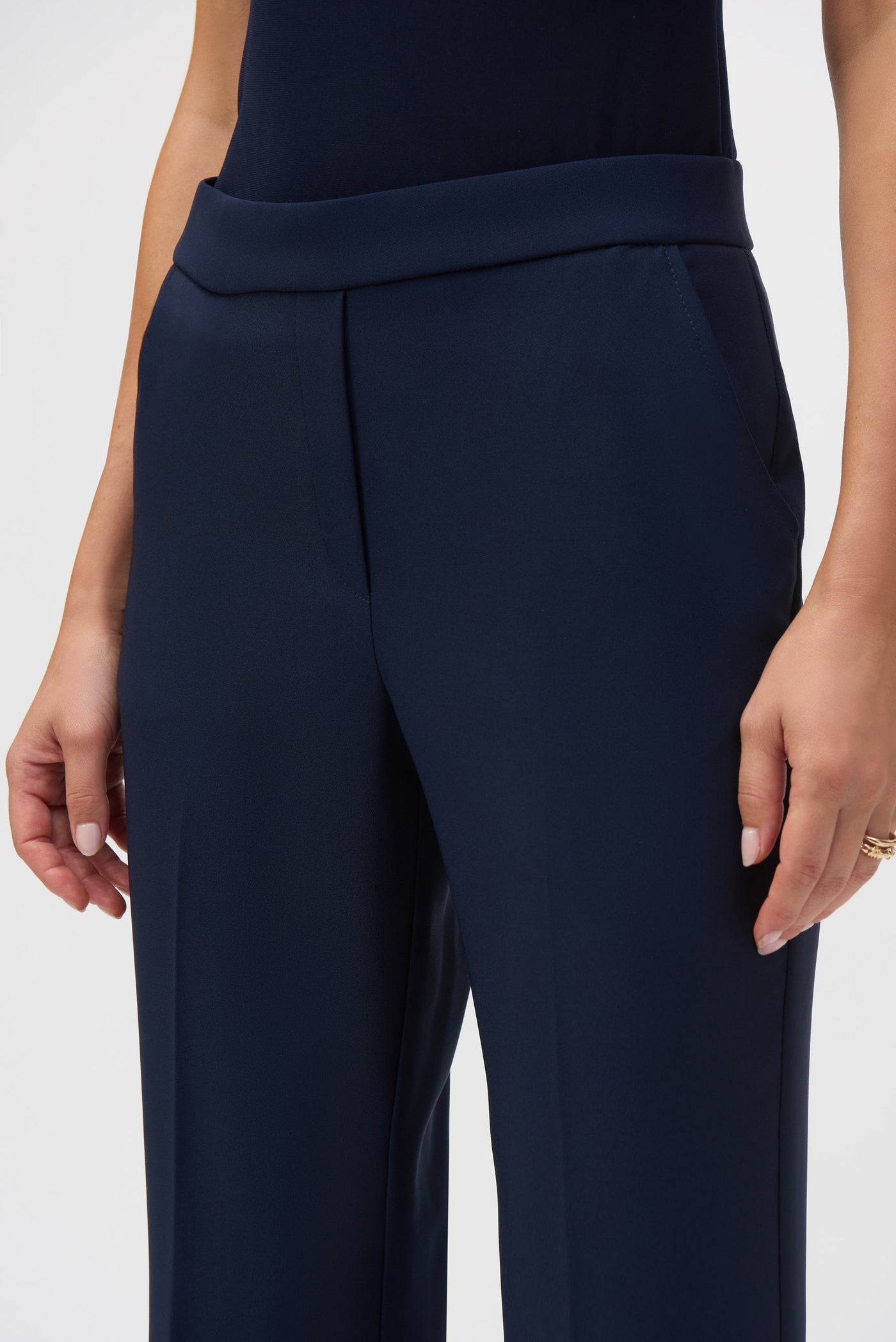 Lux Twill Flared Pull-On Pants Joseph Ribkoff