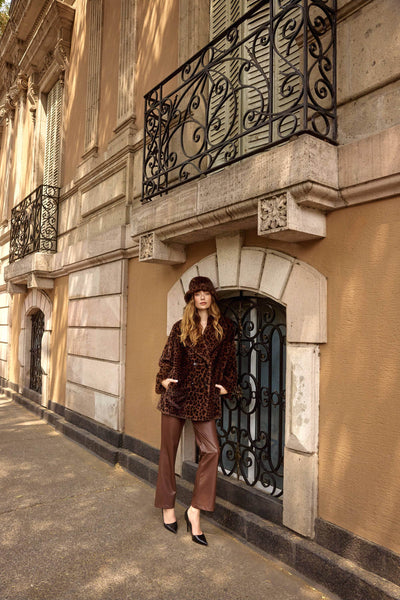Leatherette Wide-Leg Pull-On Pants Joseph Ribkoff