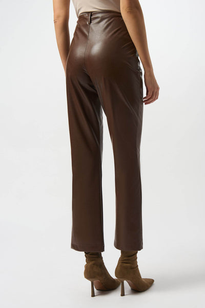 Leatherette Wide-Leg Pull-On Pants Joseph Ribkoff