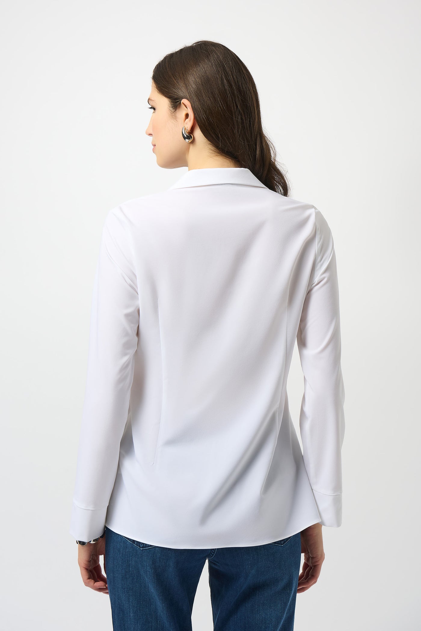 Stretch Poplin Fitted Top Joseph Ribkoff