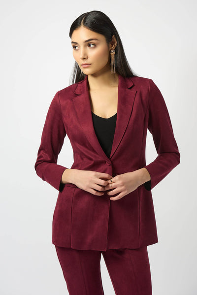 Scuba Suede Straight Blazer Joseph Ribkoff