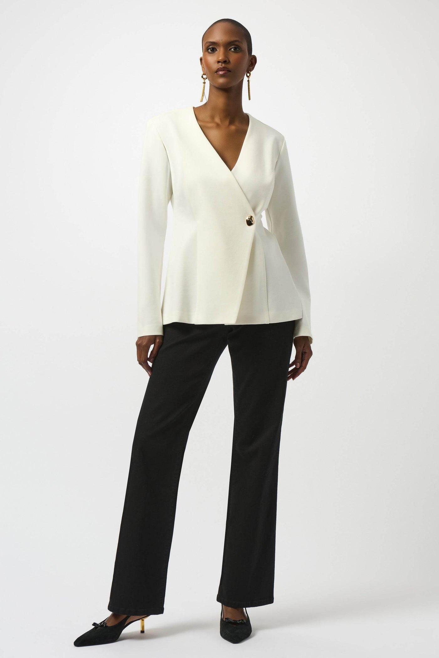 Heavy Knit Fitted Jacket Joseph Ribkoff