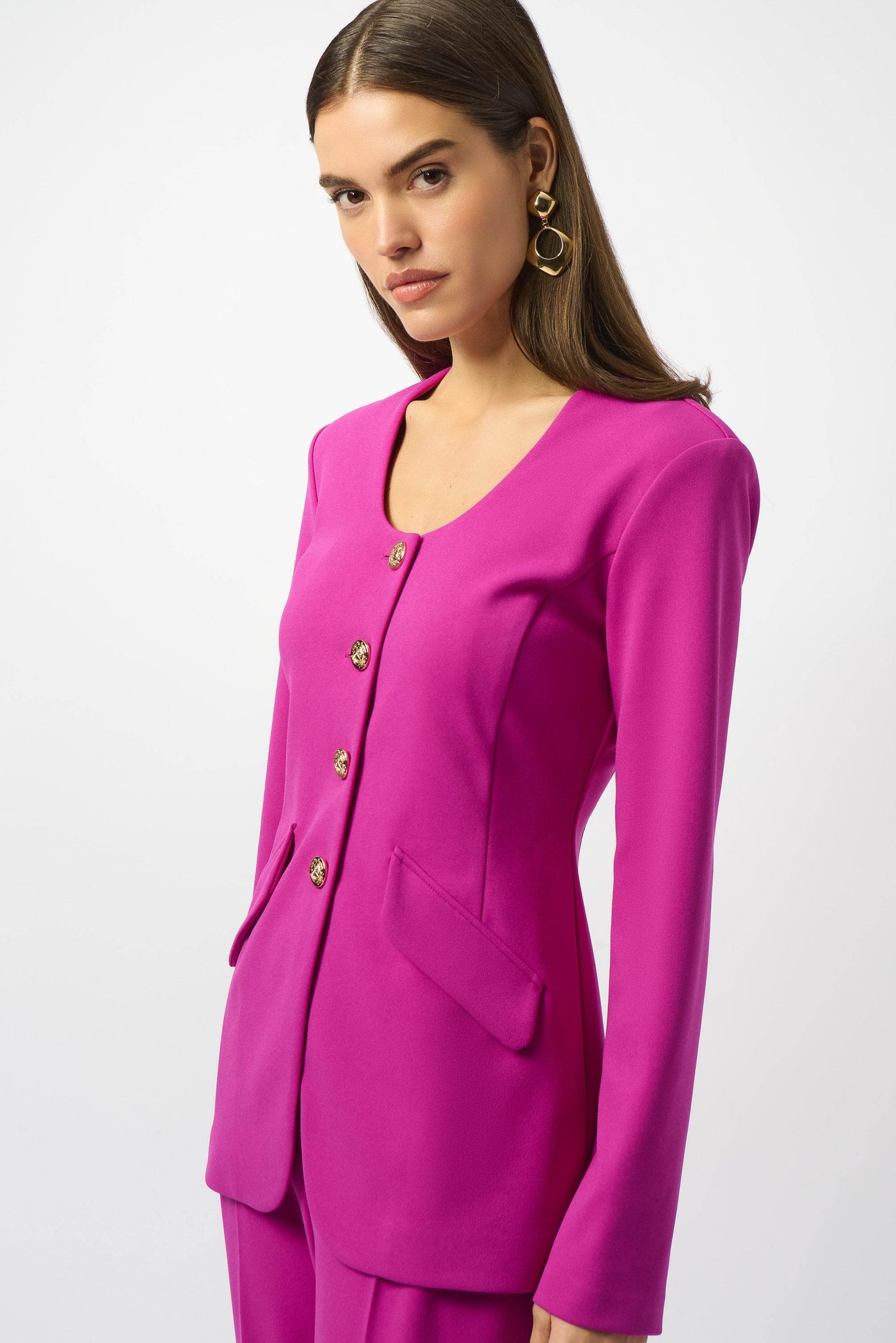 Scuba Crepe Fitted Jacket Joseph Ribkoff
