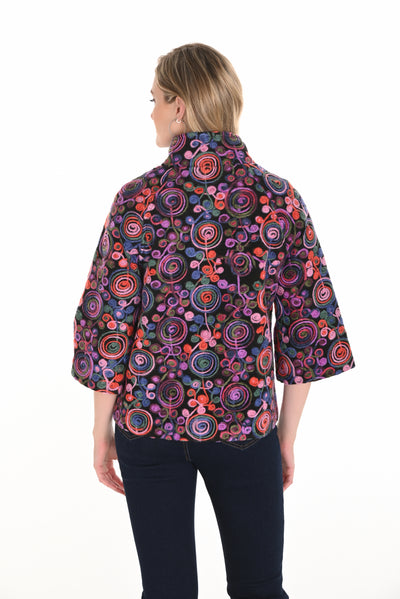 Colorful Abstract Print Jacket Frank Lyman