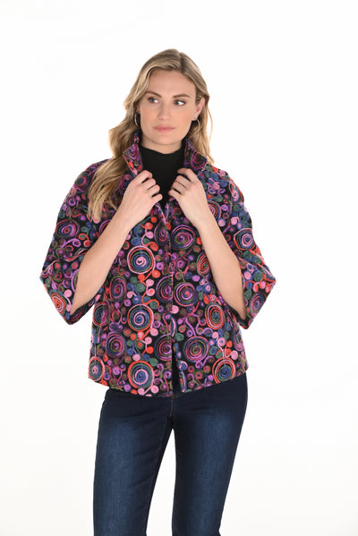 Colorful Abstract Print Jacket Frank Lyman