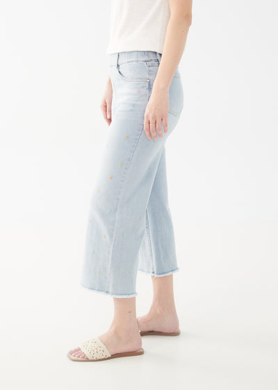 French Dressing Jeans Pull-On Wide Crop Pants 