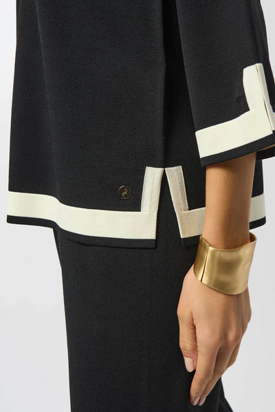 Sweater Knit Colour Block Top Joseph Ribkoff