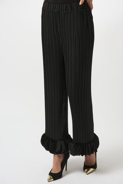 Georgette Wide Leg Pleated Pants Joseph Ribkoff